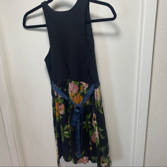 Free People Dreamy Floral Wool Patchwork Dress - Picture 11 of 12